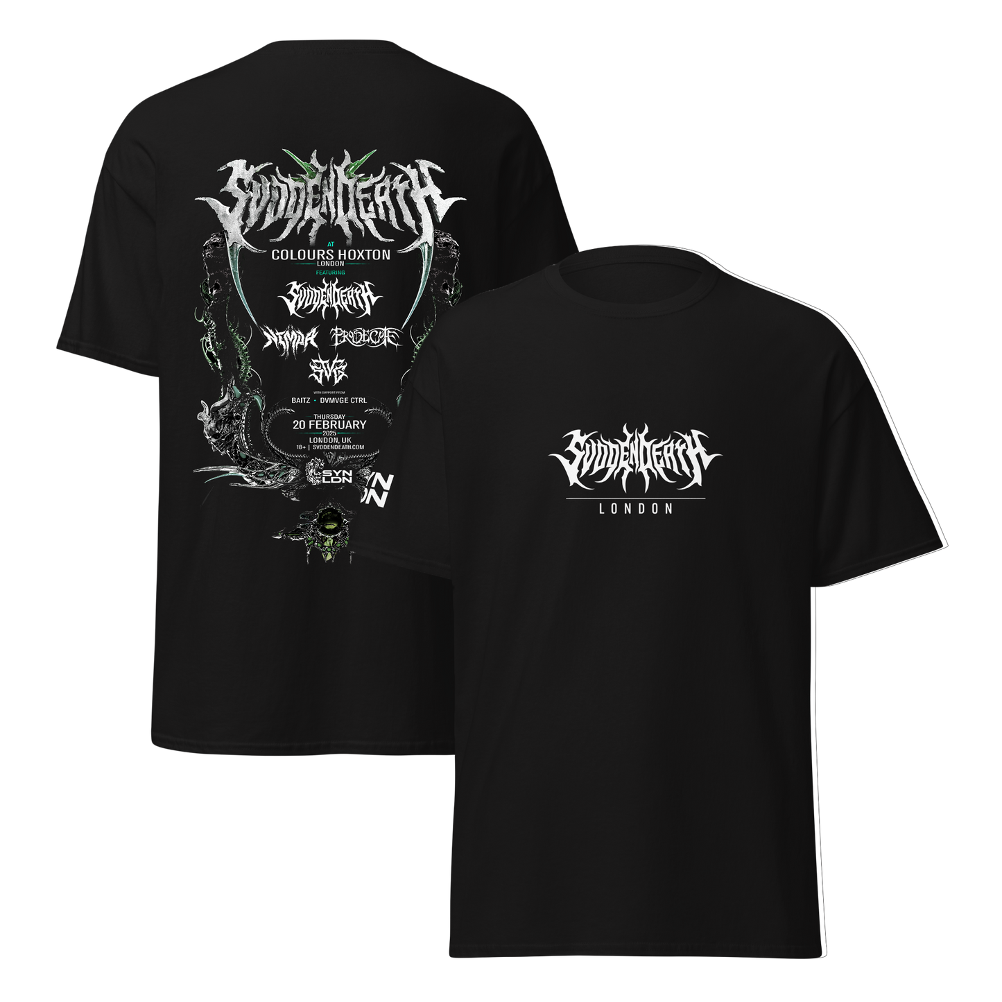 (Home Delivery) SVDDEN DEATH LONDON - EXCLUSIVE SHOW T-SHIRT