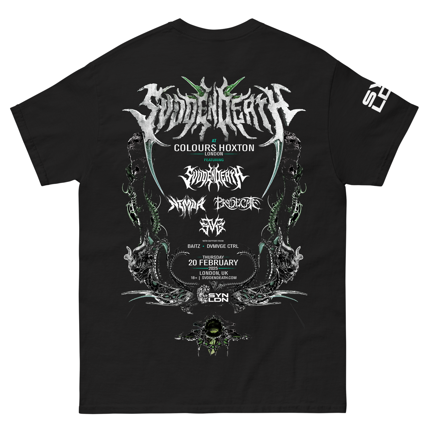 (Home Delivery) SVDDEN DEATH LONDON - EXCLUSIVE SHOW T-SHIRT