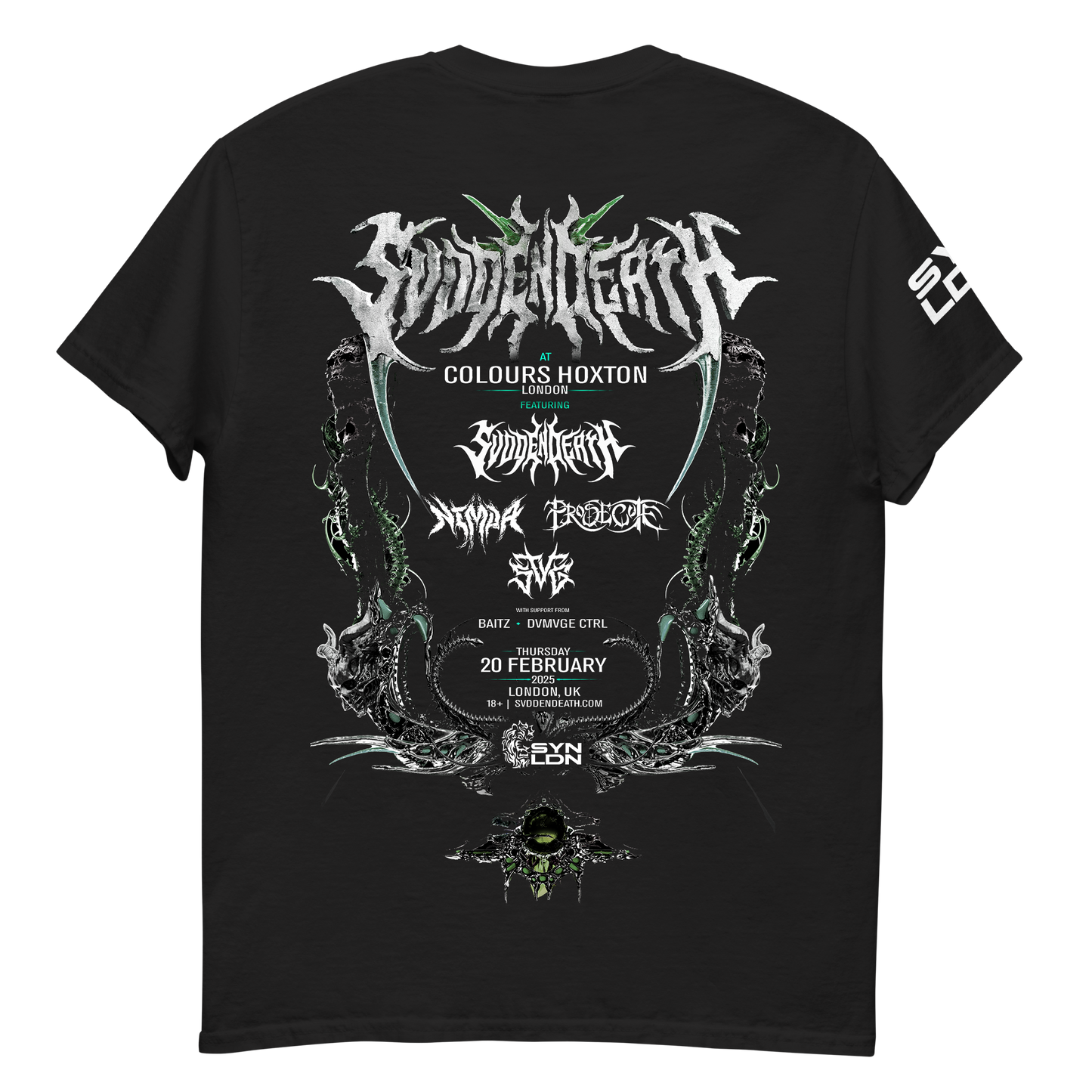 (Home Delivery) SVDDEN DEATH LONDON - EXCLUSIVE SHOW T-SHIRT