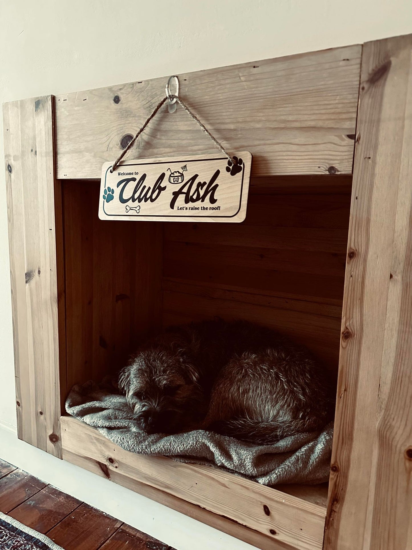 Custom 'Club Pet' Wooden Sign
